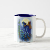 Hurlement avec la tasse de loups