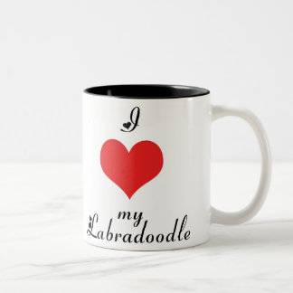 2 Couleurs I coeur ma tasse de Labradoodle