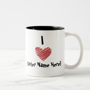 2 Couleurs I tasse de coeur