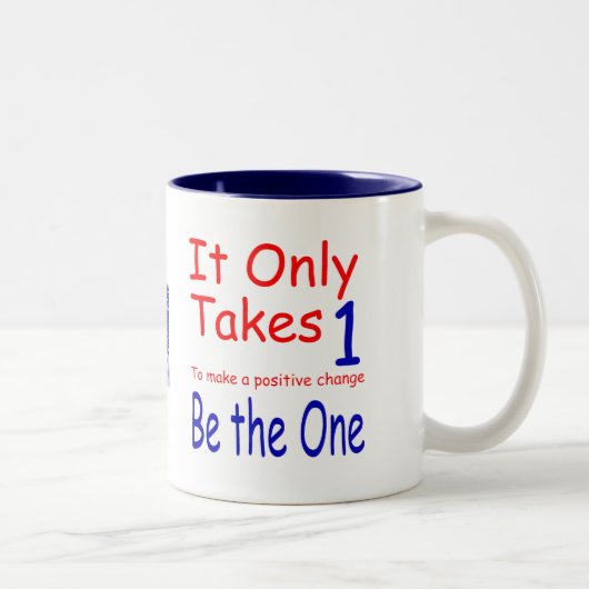 2 Couleurs Il prend seulement une tasse à deux tons (Droit)