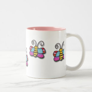2 Couleurs Il y a des papillons sur ma tasse !