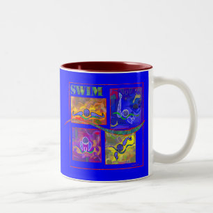 2 Couleurs IM tasse colorée de bain de matin