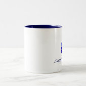2 Couleurs Image de tasse - nouvelle - customisée (Centre)