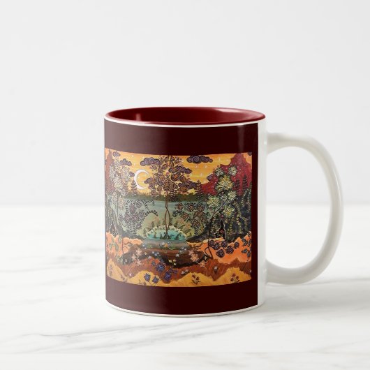2 Couleurs Image répétée par tasse "du sud de Dreamscape" (Droit)