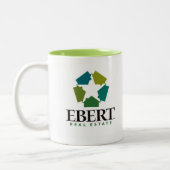 2 Couleurs Immobiliers 11oz d'Ebert. Tasse (Gauche)
