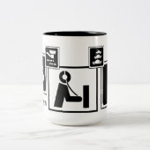 2 Couleurs Indicatif d'appel de personnaliser de tasse (Centre)