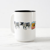 2 Couleurs "Indigene" tasse de 15 onces (Devant gauche)