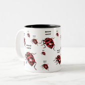 2 Couleurs INSECTE OUTRE de tasse (Devant gauche)