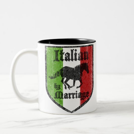 2 Couleurs Italien par la tasse de café de mariage (Gauche)