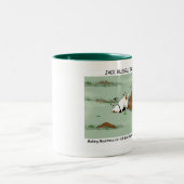 2 Couleurs Jack Russell Terrier creusant la tasse (Centre)