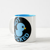 2 Couleurs J'ai été canetée dans une tasse bleue (Devant gauche)