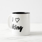 2 Couleurs J'aime augmenter la tasse (Devant gauche)