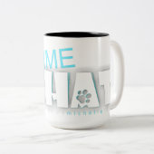 2 Couleurs J'aime conversation tasse de café au café (Devant droit)