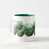 2 Couleurs J'aime des artichauts - tasse (Devant gauche)