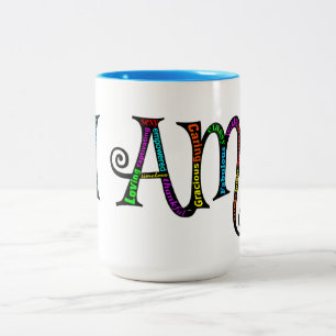 2 Couleurs J'aime la tasse à deux tons