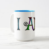 2 Couleurs J'aime la tasse à deux tons (Devant gauche)