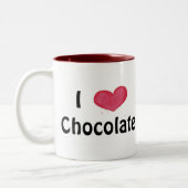 2 Couleurs J'aime la tasse au chocolat (Gauche)