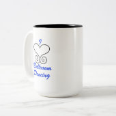 2 Couleurs J'aime la tasse de café de danse de salon (Devant gauche)