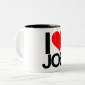 2 Couleurs J'aime la tasse de Joe Coffe (Devant gauche)