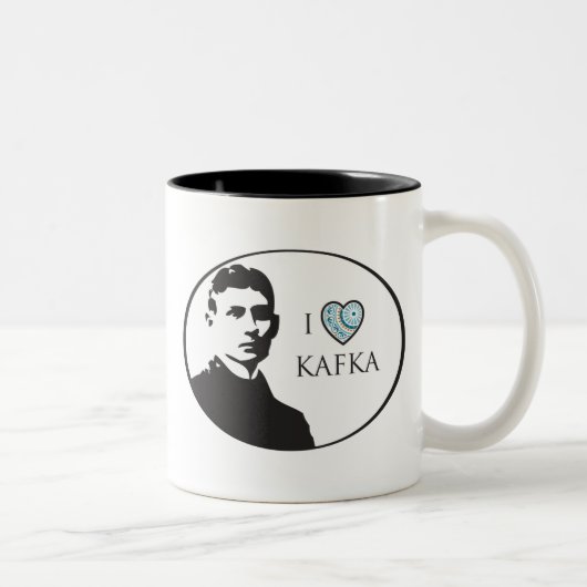 2 Couleurs J'aime la tasse de Kafka (Droit)