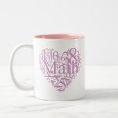 2 Couleurs J'aime la tasse de maths (Gauche)