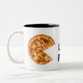 2 Couleurs J'aime la tasse de pizza (Gauche)