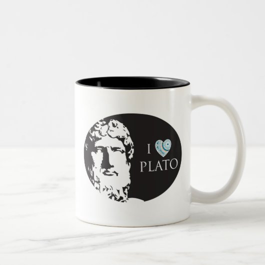 2 Couleurs J'aime la tasse de Platon (Droit)