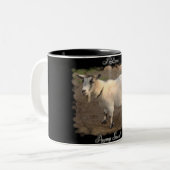 2 Couleurs J'aime la tasse pygméenne de chèvres (Devant gauche)