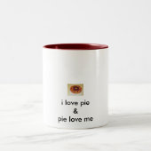 2 Couleurs , j'aime le pie&pie m'aime tasse (Centre)
