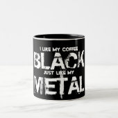 2 Couleurs J'aime ma tasse de noir de café (Centre)