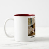 2 Couleurs J'aime mon Goldendoodle ! Tasse (Gauche)