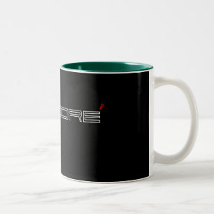 2 Couleurs James tasse en lettres rouge et noire de Dore de