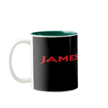 James tasse en lettres rouge et noire de Dore de