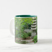2 Couleurs Jardin tranquille avec la tasse de statue (Devant gauche)