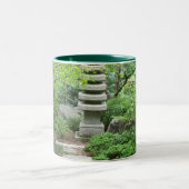 2 Couleurs Jardin tranquille avec la tasse de statue (Centre)