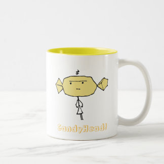 2 Couleurs Jaune de tasse de grrr de CandyHead