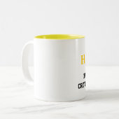 2 Couleurs Jaune de TASSE de HACCP (Devant gauche)