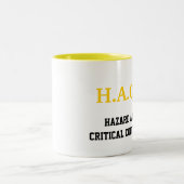 2 Couleurs Jaune de TASSE de HACCP (Centre)
