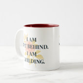 2 Couleurs Je Construis | Tasse d'affirmation pour femmes (Devant gauche)