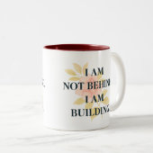 2 Couleurs Je Construis | Tasse d'affirmation pour femmes (Devant droit)