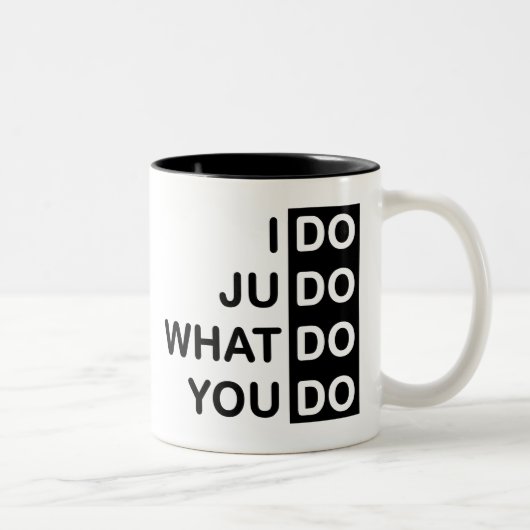 2 Couleurs Je fais le judo… Tasse (Droit)