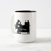 2 Couleurs Je me pense par conséquent personnaliser de tasse (Devant gauche)