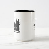 2 Couleurs Je me pense par conséquent personnaliser de tasse (Centre)