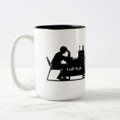 2 Couleurs Je me pense par conséquent personnaliser de tasse (Gauche)