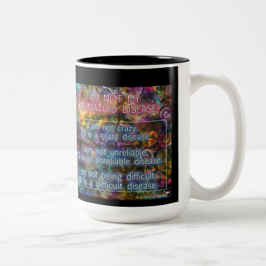 2 Couleurs Je ne suis pas ma tasse rhumatoïde de la maladie (Droit)