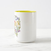 2 Couleurs Je serai dans la tasse du jardin (Centre)