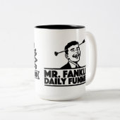 2 Couleurs Je suis avec Bomar - grande tasse de café d'Ol (Devant droit)