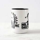 2 Couleurs Je suis avec Bomar - grande tasse de café d'Ol (Centre)