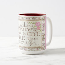 JE SUIS en Paix - Plus que Suffisant Tasse à Café
