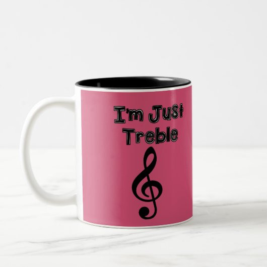 2 Couleurs Je suis juste tasse triple (Gauche)